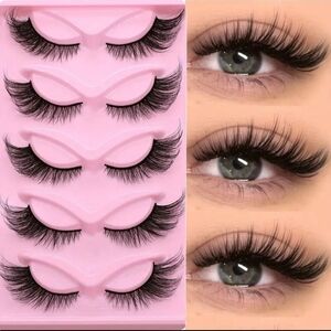 5 Pairs/Pack Cat Eyelashes